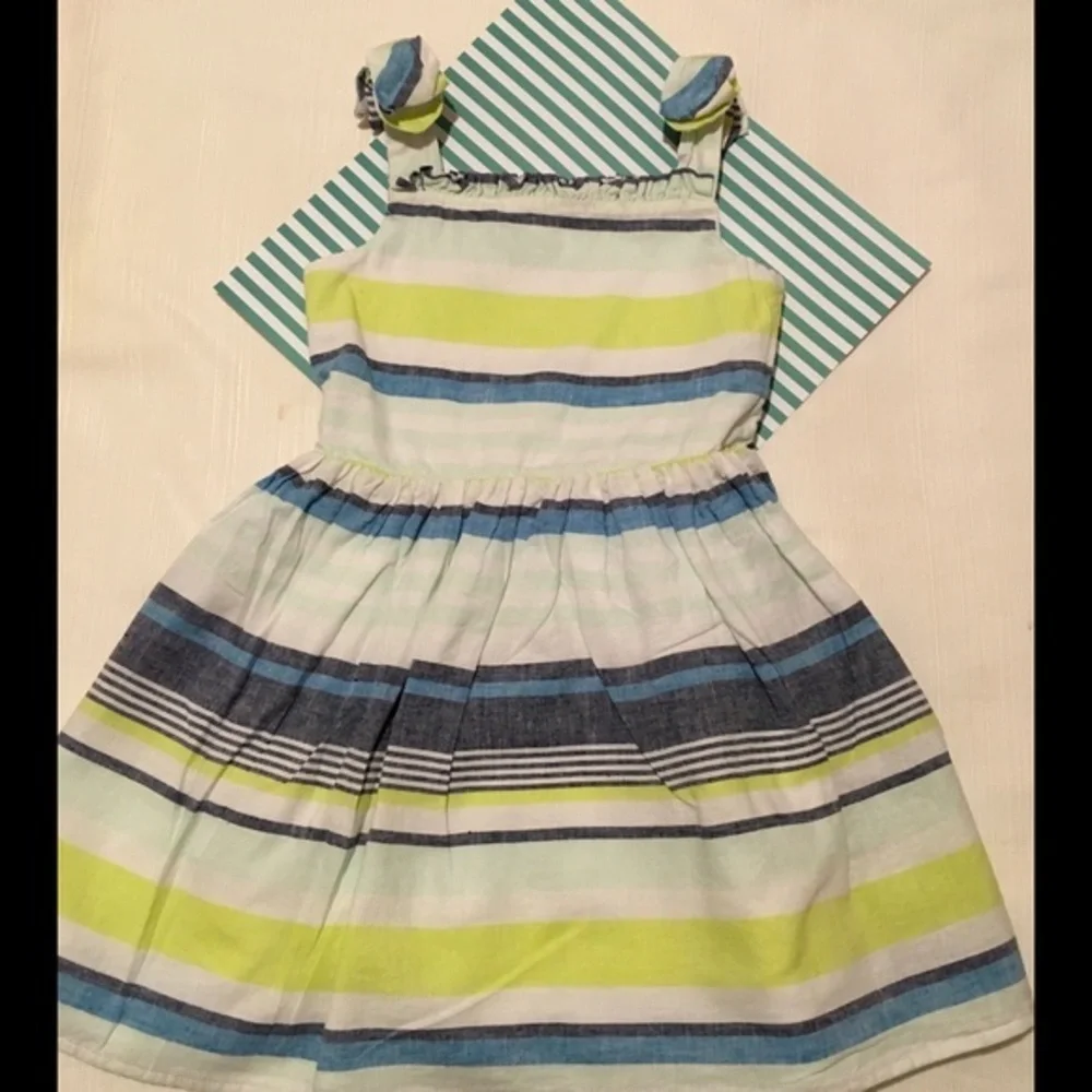 💕Gymboree gorgeous blue striped dress size 6 💕